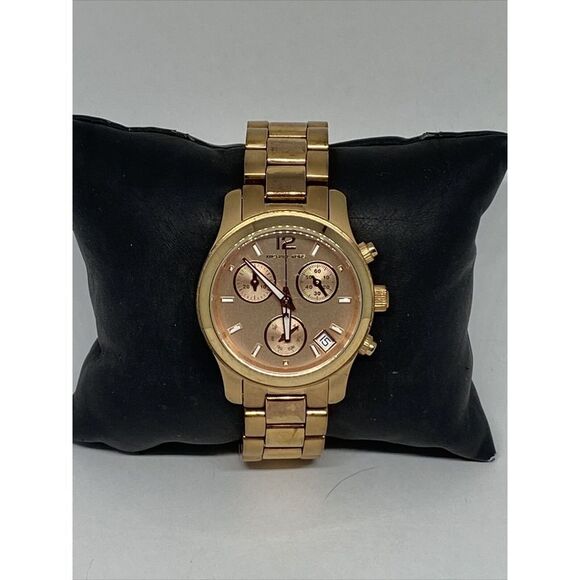 Michael Kors Runway MK5430 Women's Stainless Steel Analog Dial Wrist Watch MP122 - Picture 1 of 12